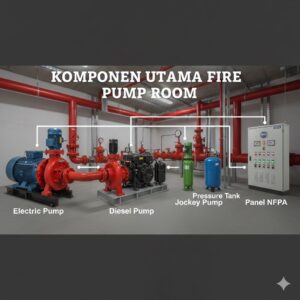 Diagram instalasi ruang pompa hydrant